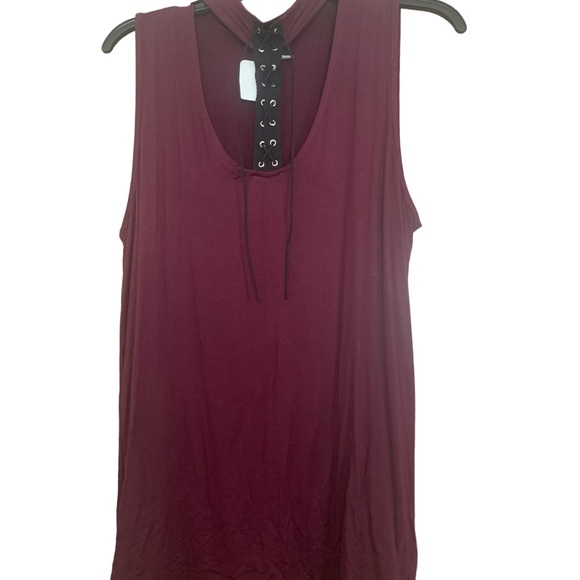 Shirt Top Tunic Lizette Eyelet Size XL 19.5” Pit to Pit 27”L by Hippie Chic - Picture 2 of 9